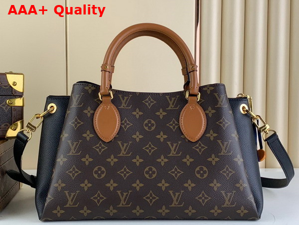 Louis Vuitton Opera MM Tote Black Monogram Coated Canvas and Cowhide Leather M46508 Replica