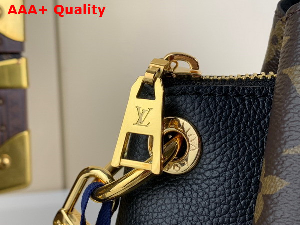 Louis Vuitton Opera MM Tote Black Monogram Coated Canvas and Cowhide Leather M46508 Replica