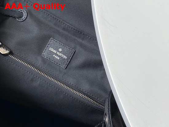 Louis Vuitton Outdoor Backpack Black Taiga Leather with Monogram Eclipse Canvas M30417 Replica