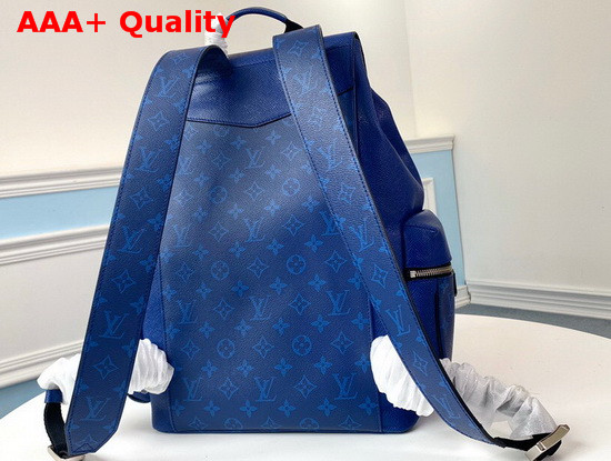 Louis Vuitton Outdoor Backpack Cobalt Taiga Leather with Monogram Eclipse Canvas M30419 Replica