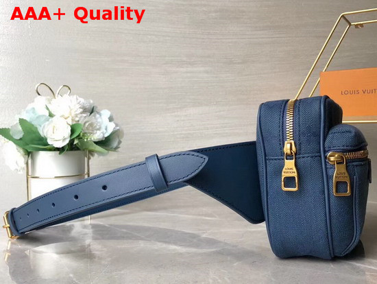 Louis Vuitton Outdoor Bumbag Navy Blue Monogram Denim M44741 Replica