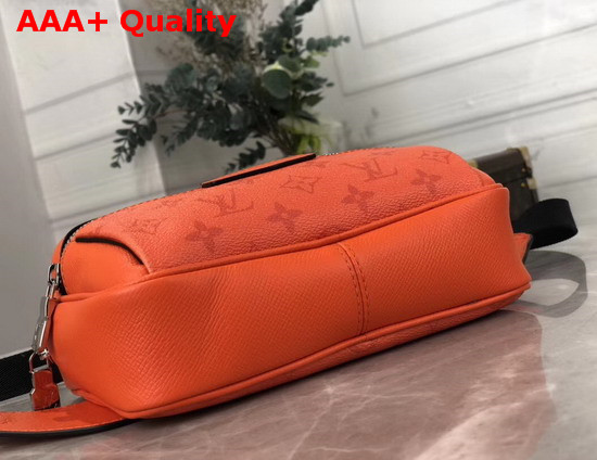 Louis Vuitton Outdoor Bumbag Volcano Orange Taiga Leather with Monogram Eclipse Canvas M30430 Replica