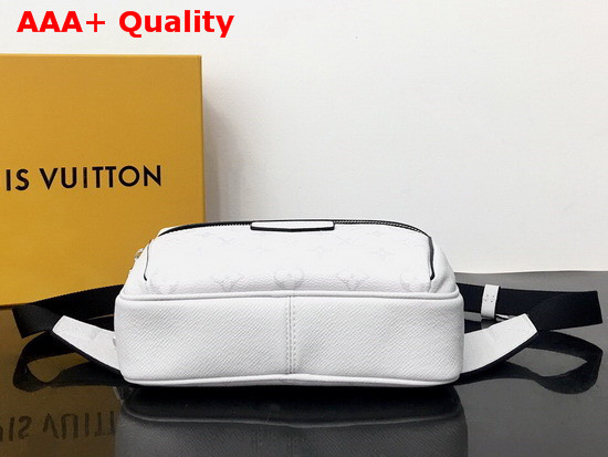 Louis Vuitton Outdoor Bumbag White Taiga Cowhide Leather and Monogram Antarctica Coated Canvas M30247 Replica