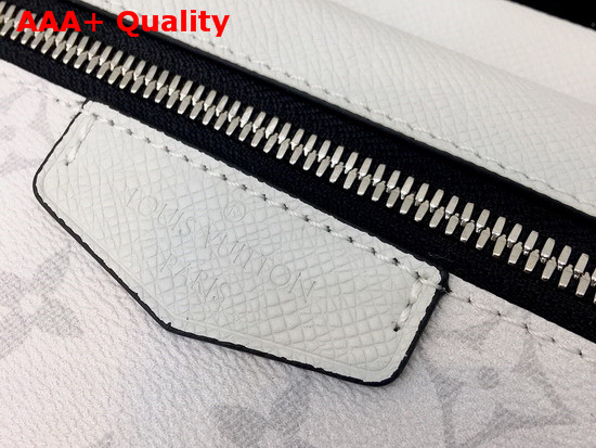 Louis Vuitton Outdoor Bumbag White Taiga Cowhide Leather and Monogram Antarctica Coated Canvas M30247 Replica