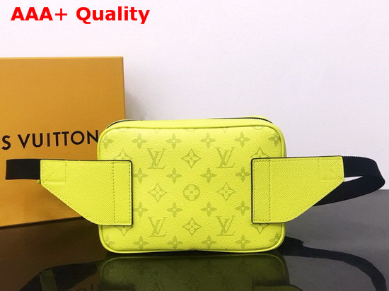 Louis Vuitton Outdoor Bumbag Yellow Taiga Cowhide Leather and Monogram Bahia Coated Canvas M30251 Replica