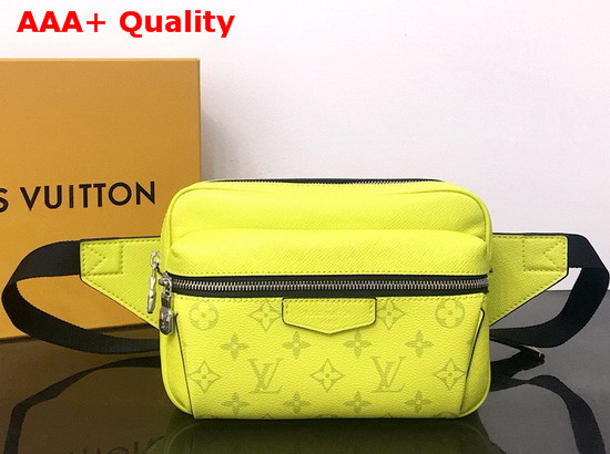 Louis Vuitton Outdoor Bumbag Yellow Taiga Cowhide Leather and Monogram Bahia Coated Canvas M30251 Replica