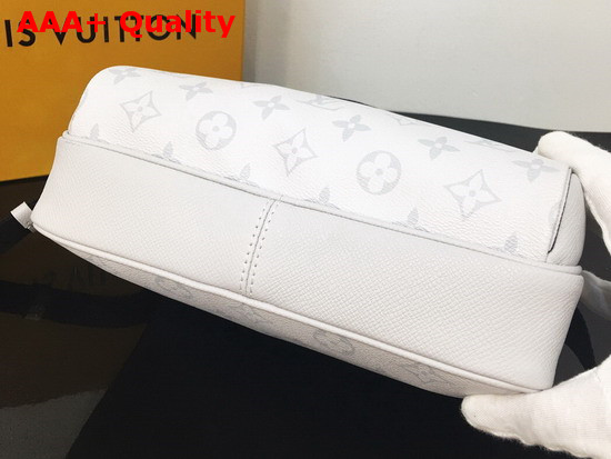 Louis Vuitton Outdoor Messenger in White Taiga Cowhide Leather and Monogram Antarctica Coated Canvas M30243 Replica