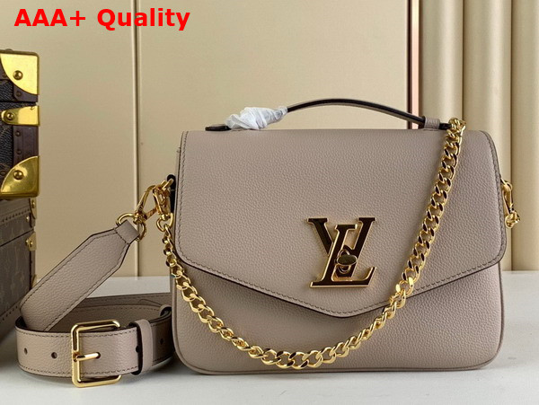 Louis Vuitton Oxford Handbag in Greige Grained Calf Leather M22792 Replica