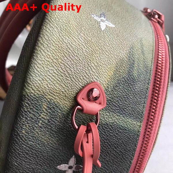 Louis Vuitton Palm Springs Backpack Da Vinci Printing Gold Monogram Serti Reflective Metallic Letters M43375 Replica