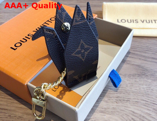 Louis Vuitton Paper Crane Bag Charm and Key Holder Monogram Replica