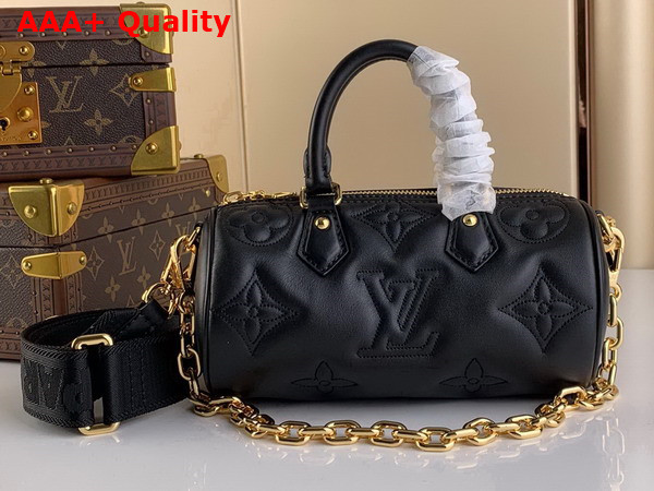 Louis Vuitton Papillon BB Bubblegram Leather Black M59800 Replica