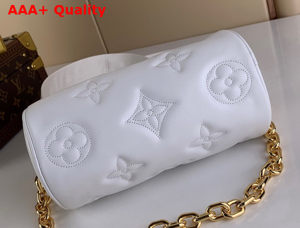 Louis Vuitton Papillon BB Bubblegram Leather Snow White M59827 Replica