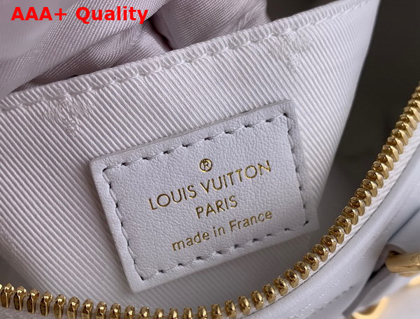 Louis Vuitton Papillon BB Bubblegram Leather Snow White M59827 Replica