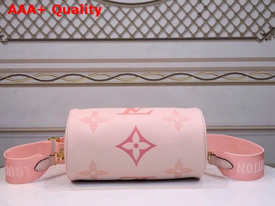 Louis Vuitton Papillon BB Carryall Bag Bouton de Rose Pastel Monogram Empreinte Leather with a Gradient Monogram Print M45707 Replica