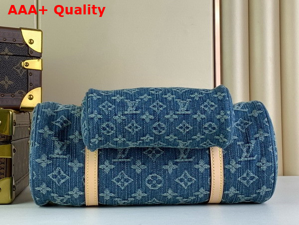 Louis Vuitton Papillon Bag in Denim Blue Monogram Denim M46830 Replica