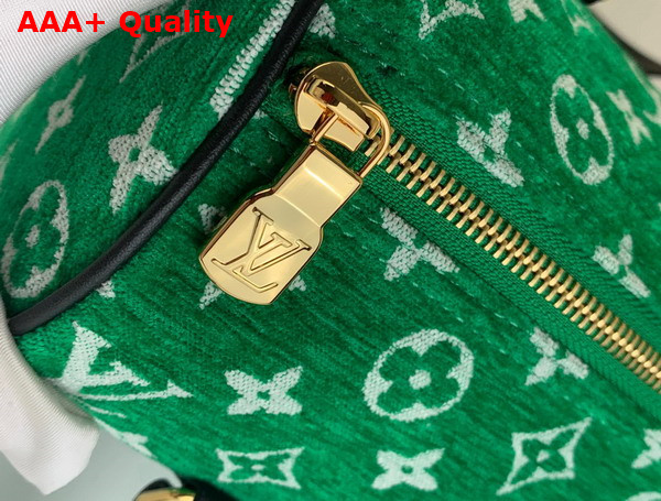 Louis Vuitton Papillon Handbag in Green Monogram Jacquard Velvet M46206 Replica