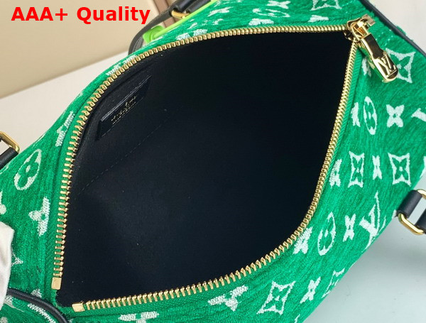 Louis Vuitton Papillon Handbag in Green Monogram Jacquard Velvet M46206 Replica