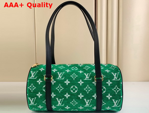 Louis Vuitton Papillon Handbag in Green Monogram Jacquard Velvet M46206 Replica