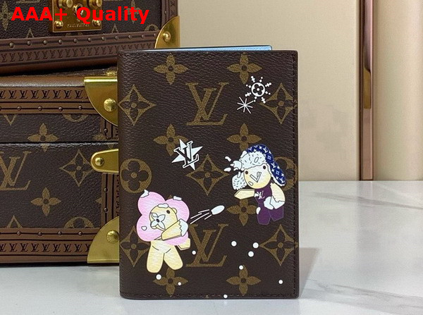 Louis Vuitton Passport Cover Monogram Azur Frost from the Snow Show Capsule M12237 Replica