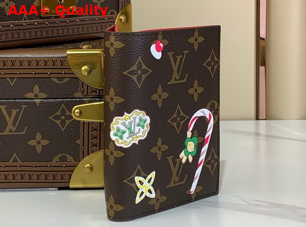 Louis Vuitton Passport Cover Monogram Candy Red from the Candy Factory Capsule M12219 Replica