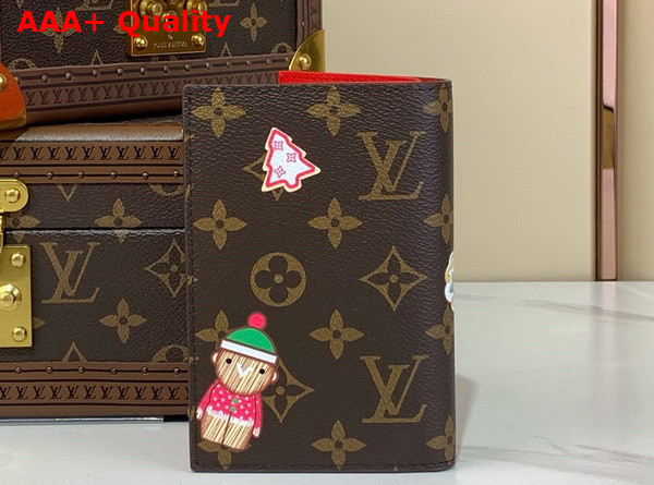 Louis Vuitton Passport Cover Monogram Candy Red from the Candy Factory Capsule M12219 Replica