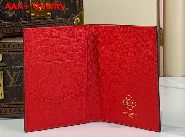 Louis Vuitton Passport Cover Monogram Candy Red from the Candy Factory Capsule M12219 Replica