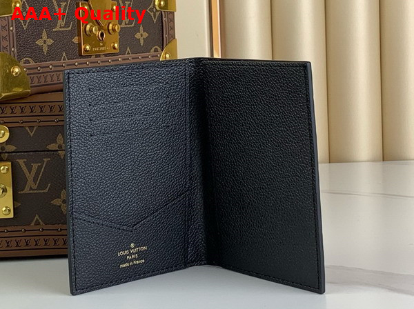 Louis Vuitton Passport Cover in Black Monogram Empreinte Leather M63914 Replica