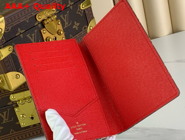 Louis Vuitton Passport Cover in Monogram Coated Canvas Printed with Vintage Hotel Labels M83519 Replica