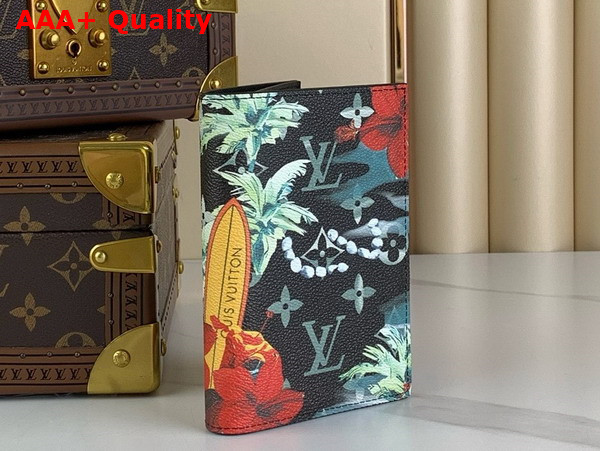 Louis Vuitton Passport Cover in Navy Blue Monogram Surfin Coated Canvas M83479 Replica