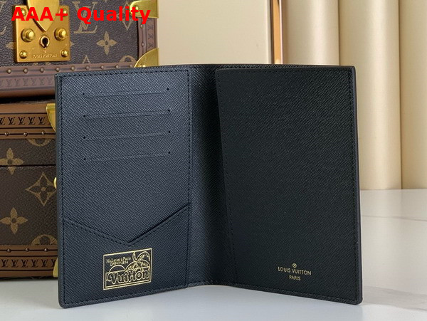 Louis Vuitton Passport Cover in Navy Blue Monogram Surfin Coated Canvas M83479 Replica