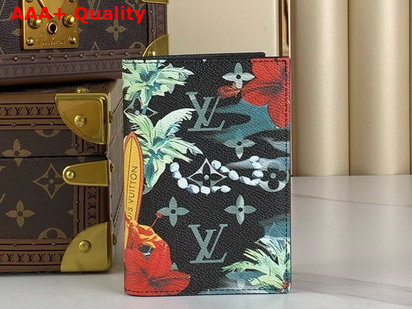 Louis Vuitton Passport Cover in Navy Blue Monogram Surfin Coated Canvas M83479 Replica