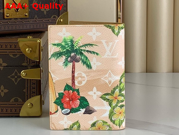 Louis Vuitton Passport Cover in Sand Monogram Surfin Coated Canvas M83611 Replica