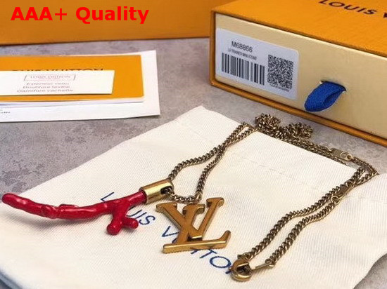 Louis Vuitton Pendant Chain LV Coral Necklace M68903 Replica