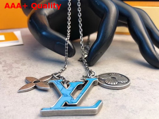 Louis Vuitton Pendant Chain LV Turquoise Necklace M68904 Replica