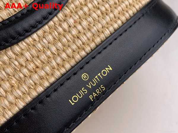 Louis Vuitton Petit Bucket Black Synthetic Knitted Raffia M59961 Replica