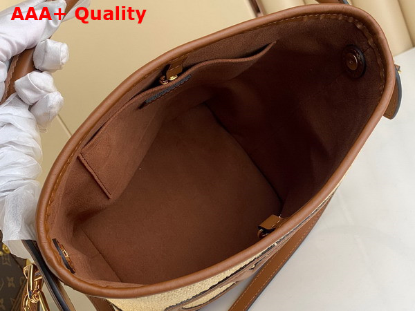 Louis Vuitton Petit Bucket Caramel Knitted Raffia M59962 Replica