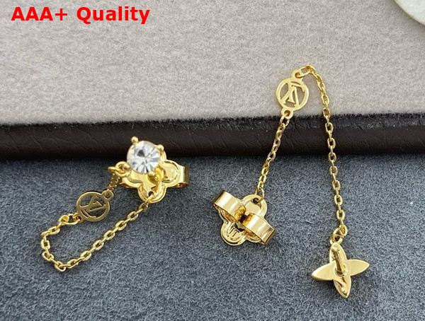 Louis Vuitton Petit Louis Earrings Gold Color M00390 Replica