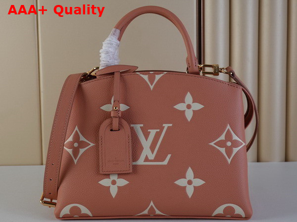 Louis Vuitton Petit Palais Bicolor Monogram Empreinte Leather Rose Trianon Creme M46353 Replica