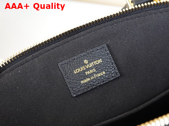 Louis Vuitton Petit Palais Bicolor Monogram Empreinte Leather in Black Beige M58913 Replica