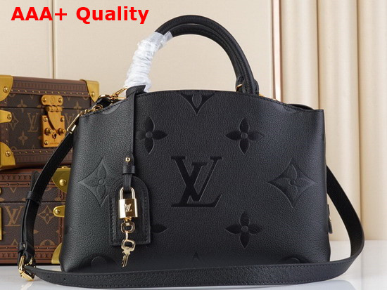 Louis Vuitton Petit Palais Monogram Empreinte Leather in Black M58916 Replica