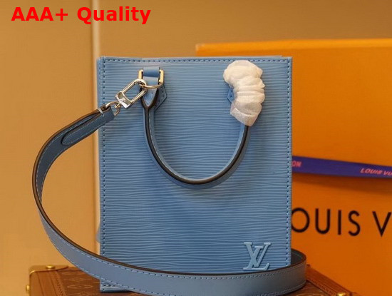 Louis Vuitton Petit Sac Plat Cornflower Epi Leather M80167 Replica