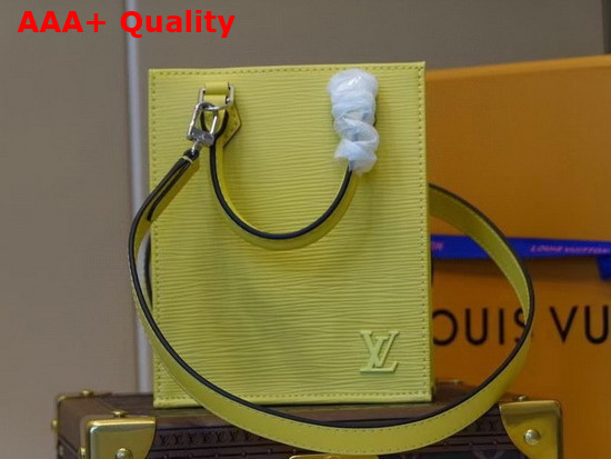 Louis Vuitton Petit Sac Plat Jaune Cedart Epi Leather M80169 Replica