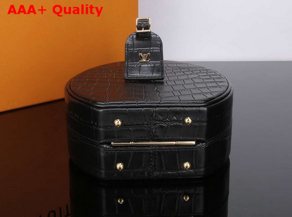 Louis Vuitton Petite Boite Chapeau Black Crocodilian Leather Replica