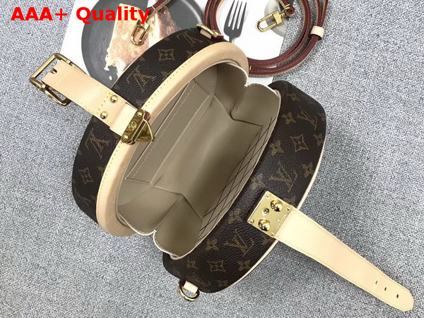 Louis Vuitton Petite Boite Chapeau Monogram Canvas with Natural Cowhide Trim M43514 Replica