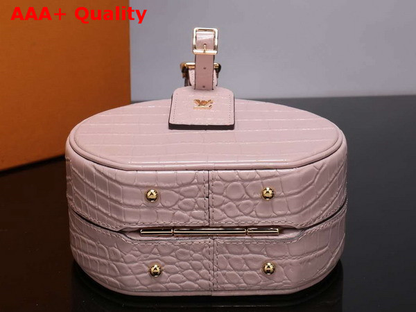 Louis Vuitton Petite Boite Chapeau Pink Crocodilian Leather Replica