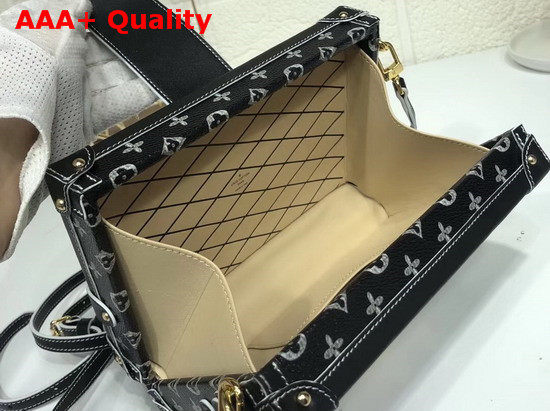 Louis Vuitton Petite Malle Black and White Transformed Monogram Canvas M44437 Replica