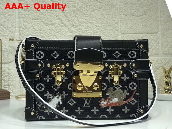 Louis Vuitton Petite Malle Black and White Transformed Monogram Canvas M44437 Replica