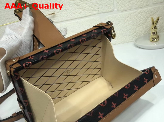 Louis Vuitton Petite Malle Brown and Orange Transformed Monogram Canvas Replica