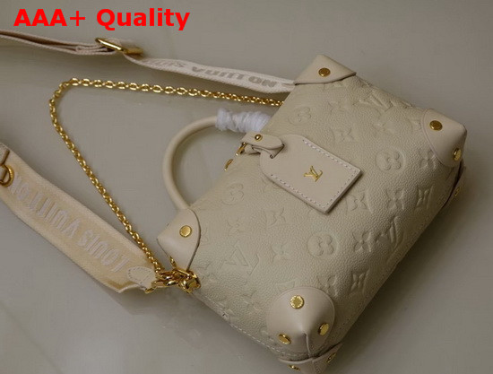 Louis Vuitton Petite Malle Souple Creme Monogram Empreinte Leather M45394 Replica