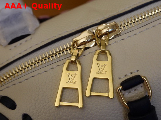 Louis Vuitton Petite Malle Souple in Cream Monogram Empreinte Leather M58518 Replica